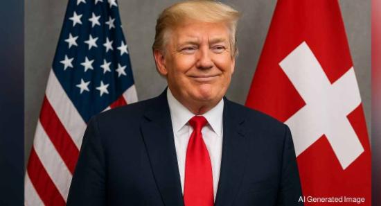 ස්විට්ස්ර්ලන්තයට පැනවූ තීරු බදු ට්‍රම්ප් අඩු කරයි